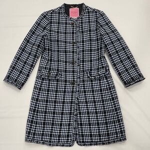 Kate Spade New York Houndstooth Tweed Coat - Size 2
